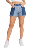 Short bicolor jeans - Roupas femininas