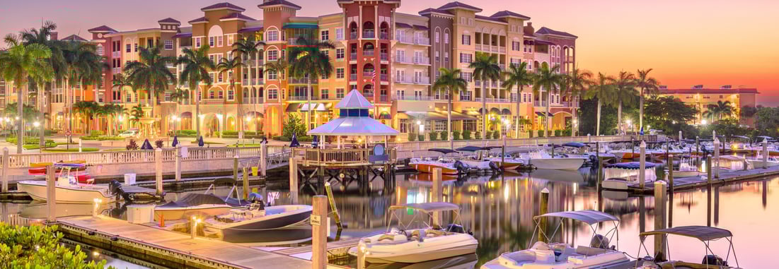 Waterfront view of Naples FL near Dr. Kristina Taranov’s dental and aesthetic clinic location