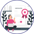 A man receiving a certificate