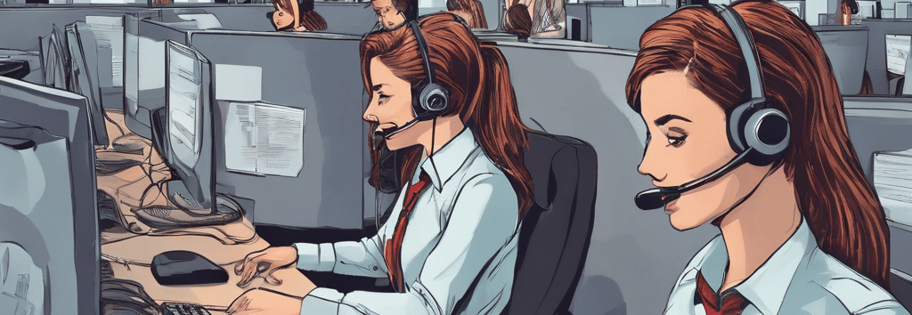 a woman in a headset with a headset and a headset