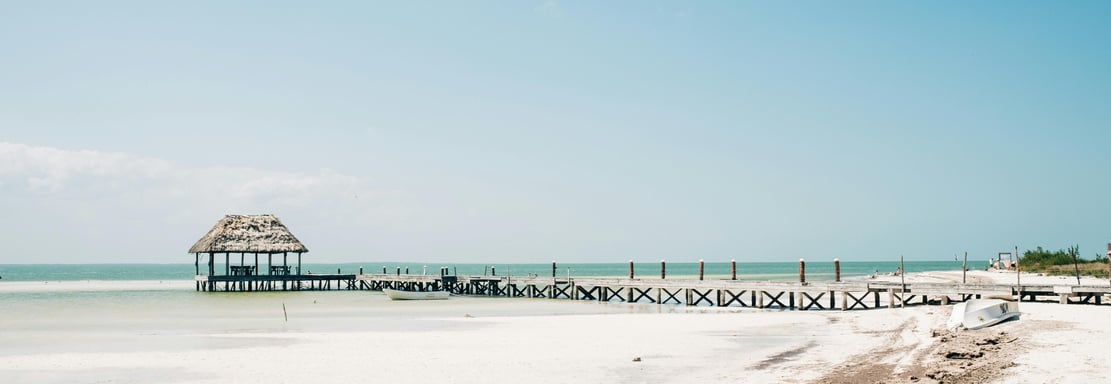 Plage de Isla Holbox déserte