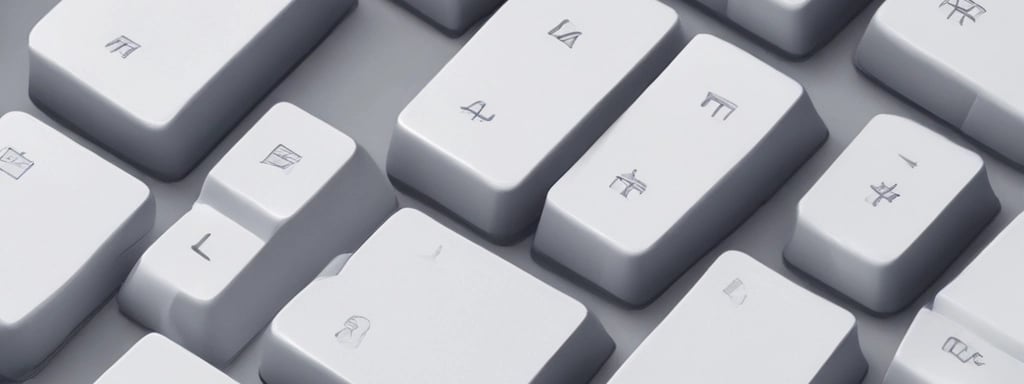 A smartphone displaying the is resting on a laptop keyboard. The phone screen reflects purple and white light patterns, adding a modern and tech-focused ambiance.
