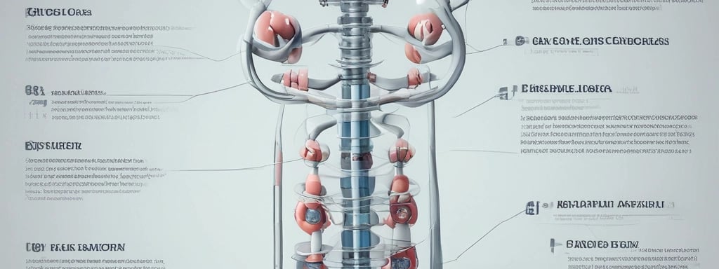 Two electronic devices are stacked, featuring digital displays and several buttons for control. The upper device has a blue screen displaying numbers, with buttons and dials for operation. The lower device showcases a detailed control panel with various symbols and indicators, connected by dark cables.