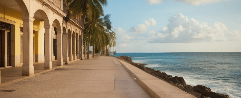 Un hermoso paseo por el malecón disfrutando del aroma de la brisa del mar