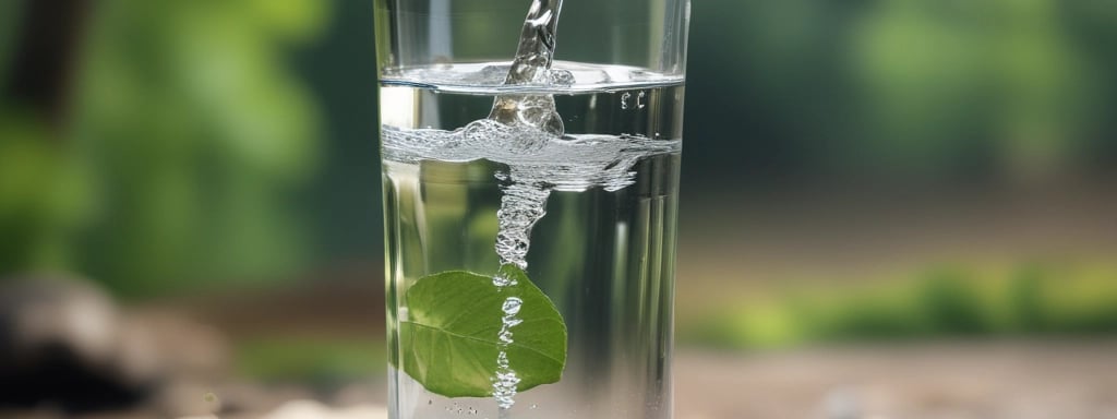 a glass of water with a lime slice and lime