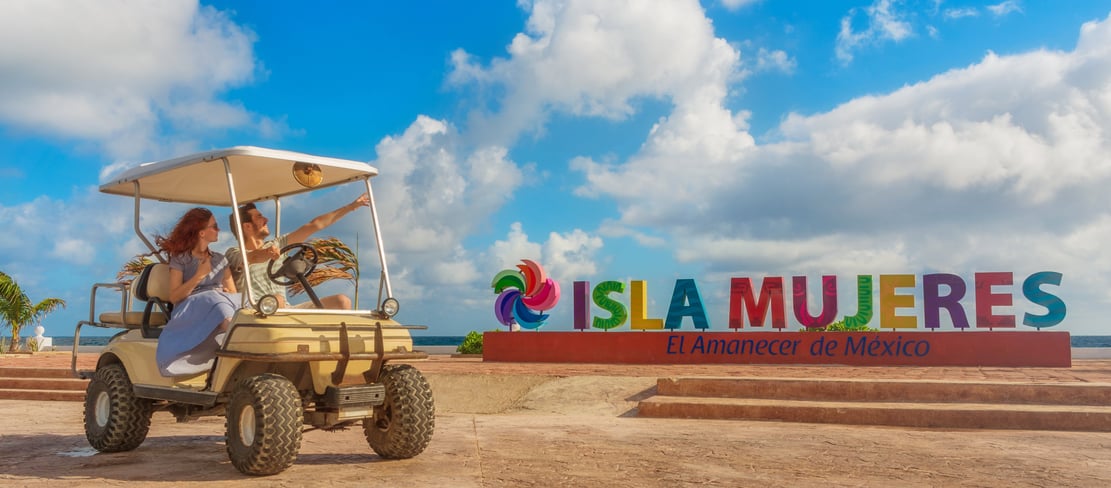 Voiturette de golf Isla Mujeres