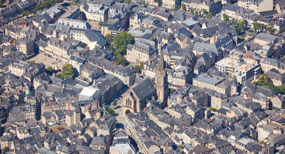 Aerial view of Brive-la-Gaillarde