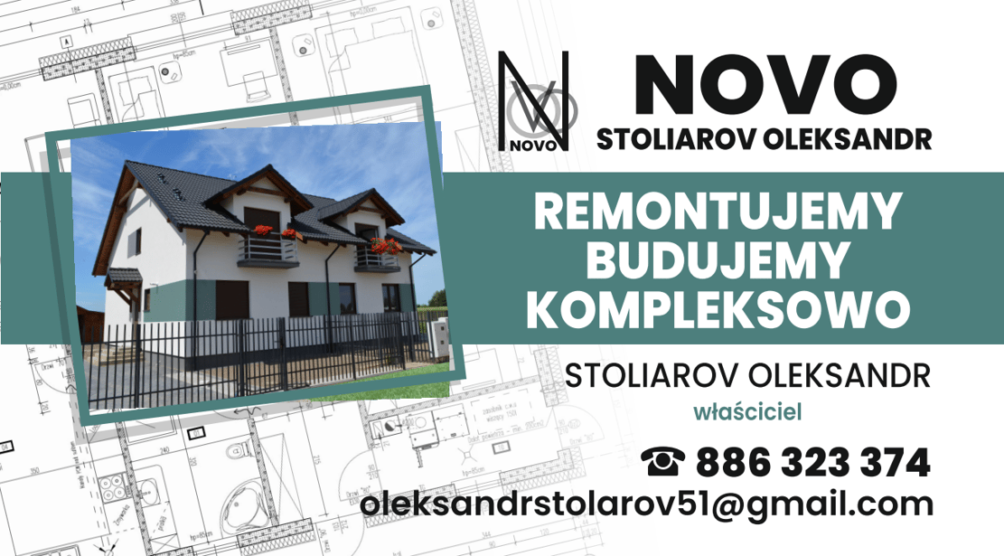 Firma remontowo-budowlana NOVO – kompleksowe usługi budowlane i remonty Poznań 886923374
