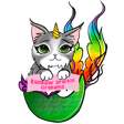 Rainbow sparkle grahams logo
