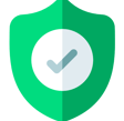 a shield shield shield icon with a tick tick tick tick