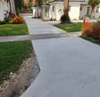 Concrete squares driveway polish concrete