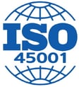 ISO 45001 국제 안전보건경영시스템 인증 로고