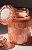 a candle in an elegant jar - to use when writing. From Joyvity