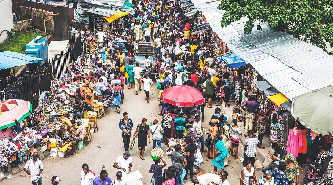 Busy Nigerian Market