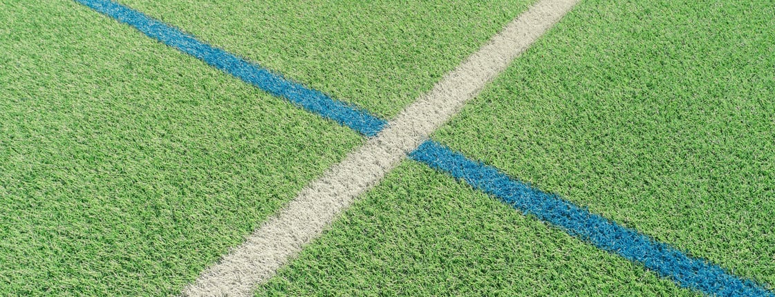 un terrain de football