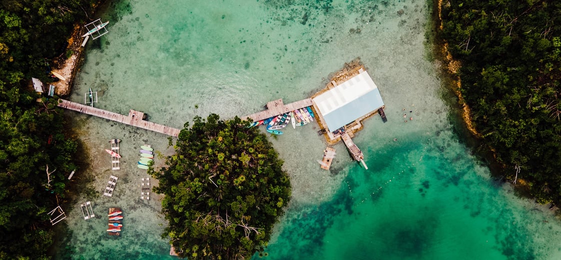 a boat dock with a dock and a dock with a boat
