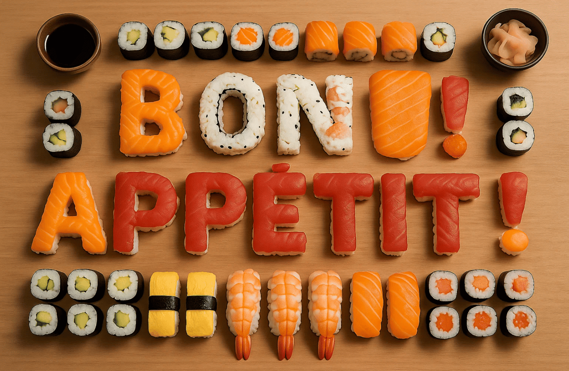 Plateau de sushis pour le journée internationale du sushi.