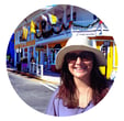 Elisa passeando em george town ilhas cayman
