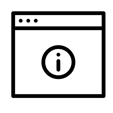 Icon for Informational website design, linking to the website form.