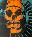 Screen print - Day of the Dead selfie
