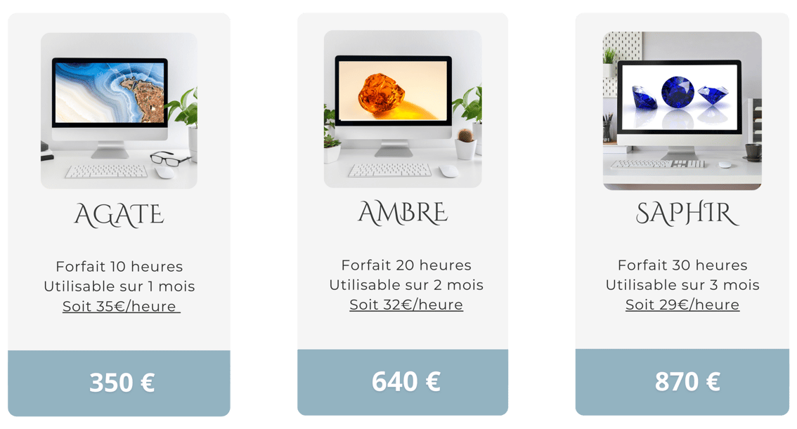 forfait tarifs secrétaire indépendante hadmin assist