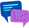 a speech bubble with a graphenene graphing on it