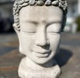 Buddha stone head peaceful