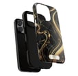 a black and gold marble iPhone case 