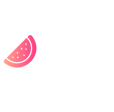 The logo melon-media which consist of a red slice of watermelon followed by the company name