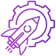 A rocket with a gear