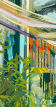 Digital drawing - Marbella courtyard view 2