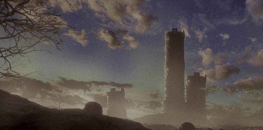 Cenário 3D Serenity por Helldise, baseado em dark fantasy. Serenity é o conceito de caos e calmaria