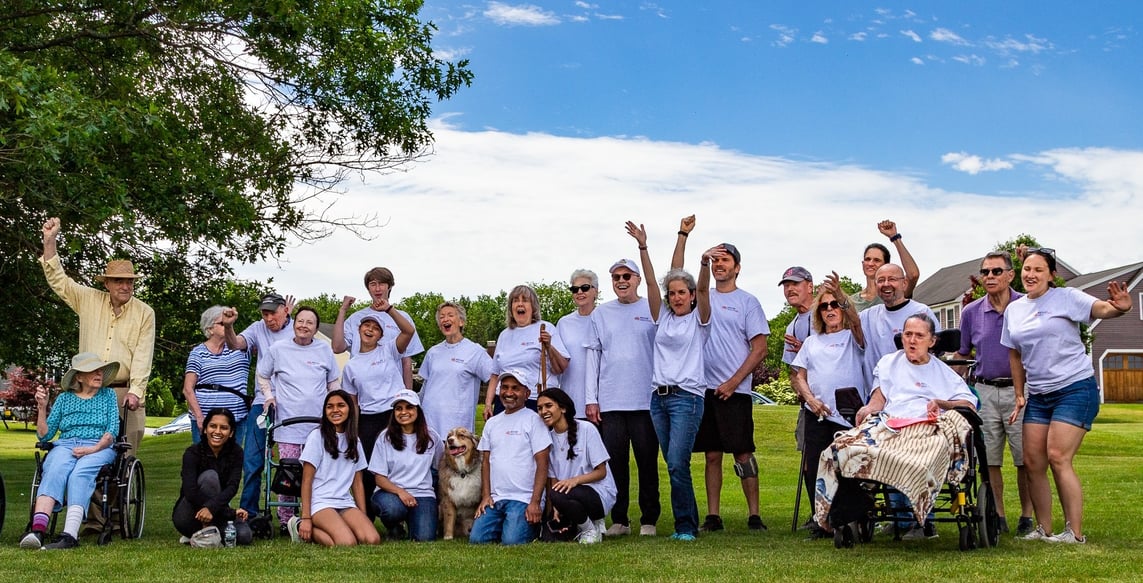 the rehab health 360 team and patients after our first annual dance challenge