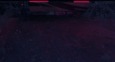 3D animation frame - DeLorean Low- Back angle view capturing low backlight and zebra textured back