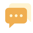 a speech bubble with three dots on it