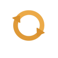 a circular arrow pointing to the center of a circle