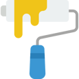logo d'un rouleu de peinture