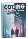 copy of the front cover of a book called Coding and the jobs of tomorrow