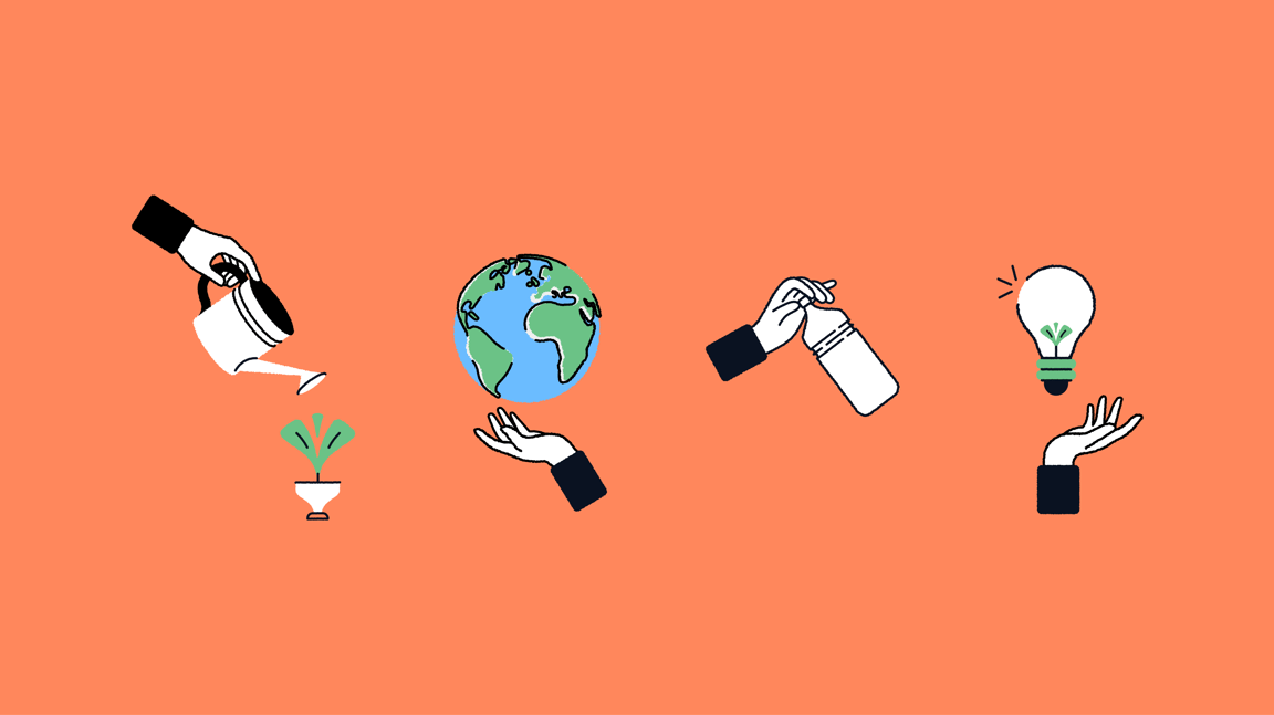 Ilustrações Ecoaliza identidade visual