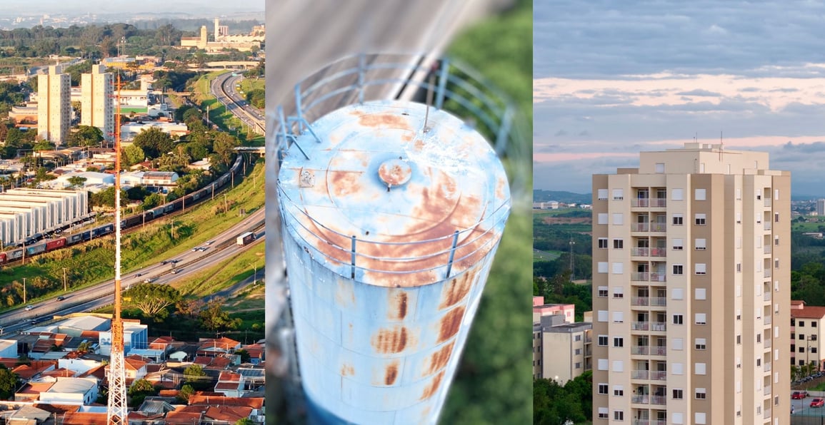a tall glass of milkshake on a city street