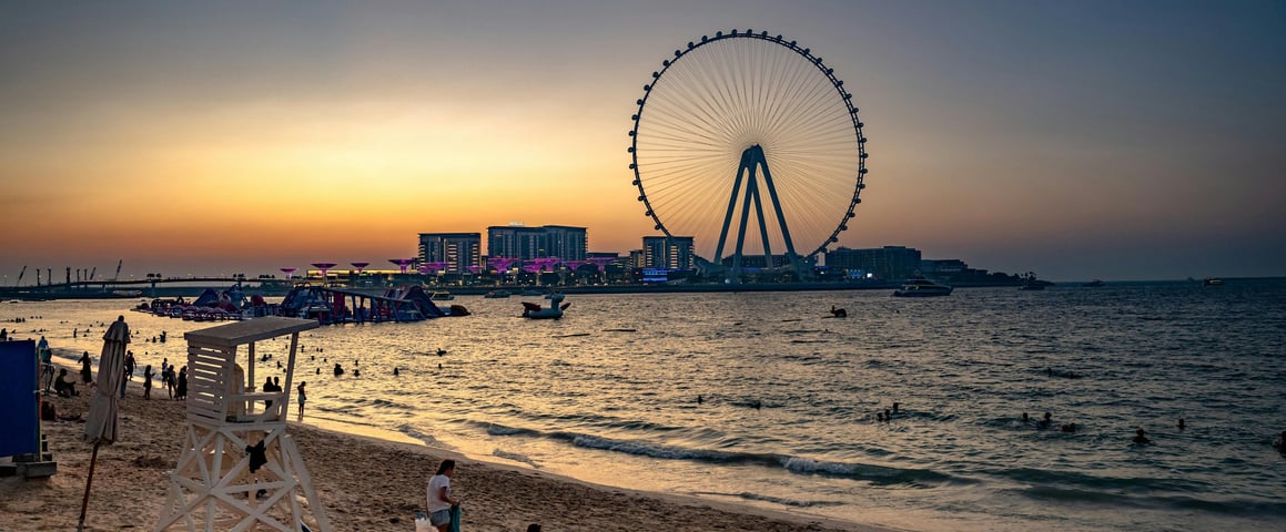 jbr beach: dubai itinerary