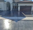 Concrete stain driveway