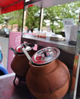 Nutritious Ragi Ambali, a traditional fermented health drink at Ambali Angadi, Bengaluru.