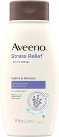 Aveeno Stress Relief Body Wash with Soothing Oat & Lavender Scent for Sensitive Skin