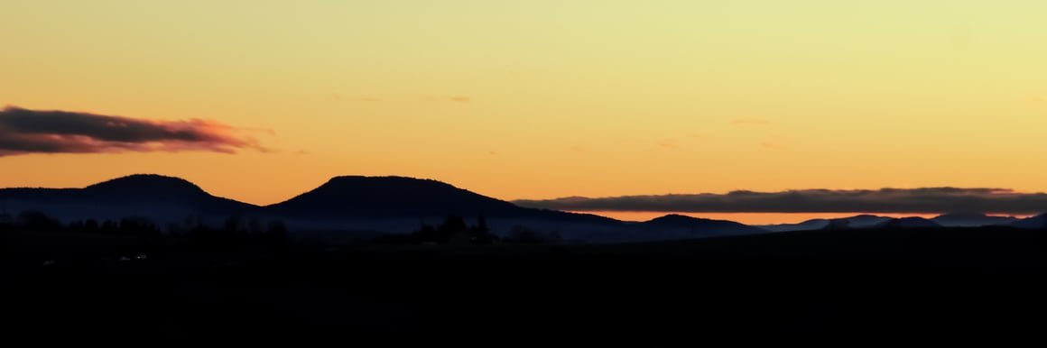Auvergne Velay crépuscule