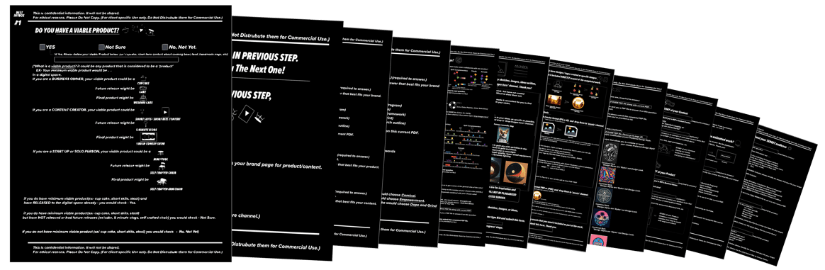 Preview of discovery process PDFs used during client onboarding