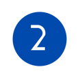a number two is shown in the middle of a blue and white number two