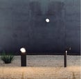 Conjunto de balizas de exterior 02 para iluminación de caminos y jardines, diseño moderno