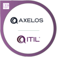 a logo showing ITIL Qualified