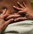 Guy getting a deep tissue massage